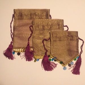 Two’s Company Set of 3 Pouches